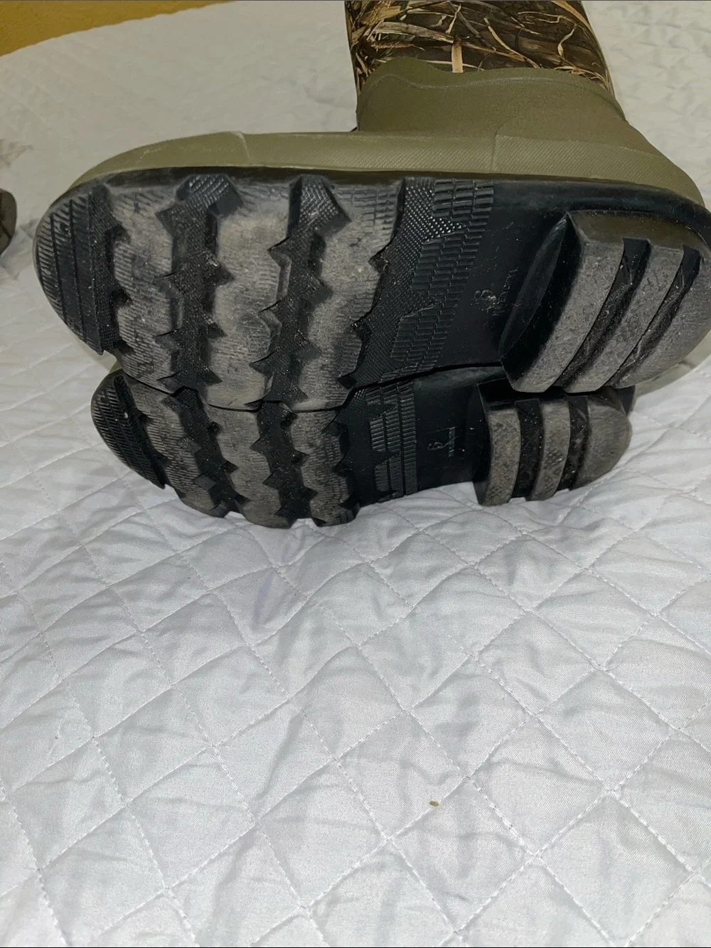 Magellan Outdoors Olive Green and Camouflage Youth Pull-On Boots